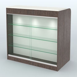 Ресепшен-Лайт №4 (Фасадная стенка - ЛДСП), Дуб Венге + Белый