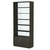 Стеллаж из ДСП с 5-ю полками 350x900 мм серии LEVEL-5 №13-1 (З/C - СТЕКЛО) Черный