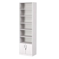 Стеллаж из ДСП с 5-ю полками 350x600 мм серии LEVEL-5 №6 (З/C - ДВП), Ясень Анкор светлый