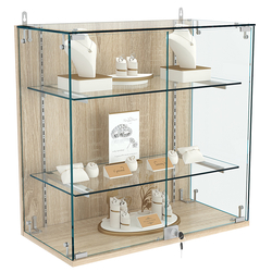 Витрина настенная НЕО №1-1 с двумя полками, Дуб сонома