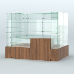 Павильон ИСТРА (глубина витрин-300мм) №2в (4, 32 кв.м), Орех