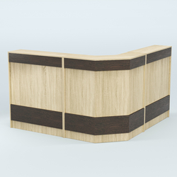 Ресепшен серии ПРАЙМ №5Б угловой, Дуб Сонома + Дуб Венге