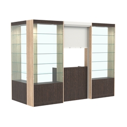 Угловой павильон №2-5П (3,24 кв.м), Дуб Венге и Дуб Сонома