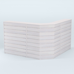 Ресепшен серии ПРАЙМ №5А угловой, Ясень Анкор светлый