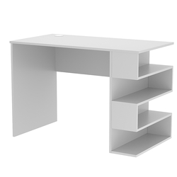 Стол письменный со стеллажом СПС-03-П (правосторонний), Серый