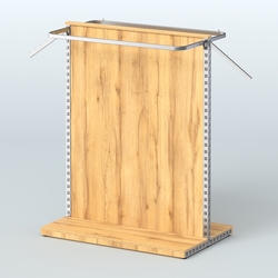 Система ЭЛЕГАНТ островная с ДСП и П-образными поручнями №1, Дуб Золотистый