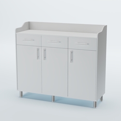 Стойка официанта "Бармен" №8-Н на ножках, Белый