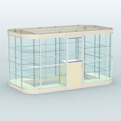 Павильон из профиля островной №4в, Крем Вайс