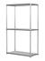 Хромированный стеллаж СТИЛЬ №2а-3 с глухими полками Метрополитан Грей
