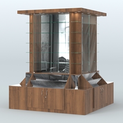 Павильон вокруг колонны серии Эталон №6, Орех