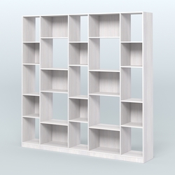 Стеллаж из ДСП серии ЛОФТ №17-1, Ясень Анкор светлый