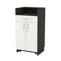 Кассовый прилавок "Диаманд" №9-600 выкатной, Черный + Белый