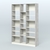Стеллаж из ДСП серии ЛОФТ №14-2 с полками ДСП Метрополитан Грей + Белый