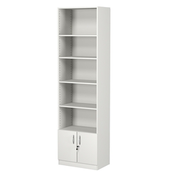 Стеллаж из ДСП с 4-мя полками 350x600 мм серии LEVEL-4 №6 (З/C - ДВП), Белый