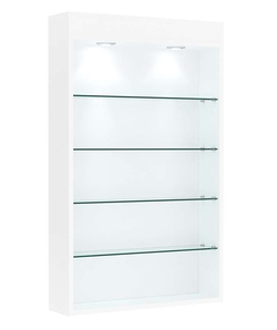 Витрина настенная №2-3Г высокая с верхними светильниками, Белый