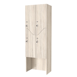 Шкаф для раздевалок СТАНДАРТ-Элегия №3-2А, Дуб Сонома