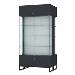 Витрина Монти №5-С двусторонняя, Антрацит