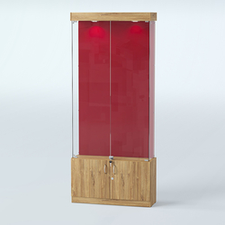 Витрина для медалей ИС-31-А (задняя стенка бархат), Дуб Канзас коричневый