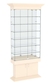 Витрина узкая с 6-ю полками и подсветкой ДОНЖОН №32 Крем Вайс
