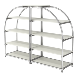 Комбинация стендов TD-06 №1-4 (с полками ДСП 16мм), Белый