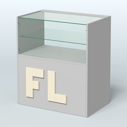 Прилавок "Фаберлинк" №4-800, Серый + Крем Вайс