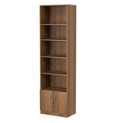 Стеллаж из ДСП с 4-мя полками 350x600 мм серии LEVEL-4 №6 (З/C - ДВП), Орех