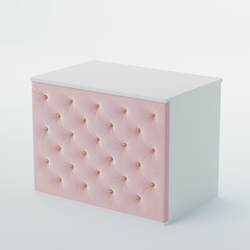 Ресепшен - стол БАРОН №3 (карета золото), Белый + 14 Flamingo