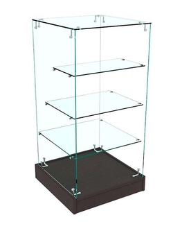 Прилавок Истра с цоколем №12 (открытый), Дуб Венге