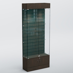 Витрина СЕТЬ №4 с экономпанелью, Дуб Венге