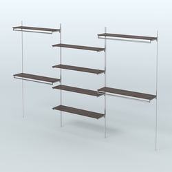 Neo Fix №5(С) с выносными поручнями и полками из ДСП (3600 мм), Дуб Венге