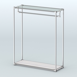 Островная торговая система ХРОМ 1200 мм №1, Ясень Анкор светлый