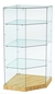 Витрина Хит продаж №16 (угловая пятигранная, открытая, З/C - стекло) Дуб Золотистый