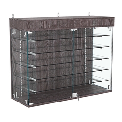 Витрина настенная НЕО №3А-2 с пятью полками, Ясень Анкор темный - U31105