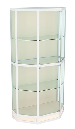 Витрина из профиля Трапеция №4 (метровая), Крем Вайс