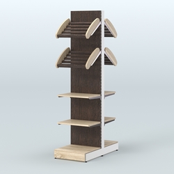 Островной высокий стеллаж для хлеба и выпечки Феникс №17, Дуб Сонома + Дуб Венге