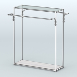 Островная торговая система ХРОМ 1200 мм №3, Ясень Анкор светлый