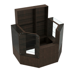 Торговый пристенный островок ГРАЦИЯ №2 (открытый) (3.3 кв.м), Дуб Венге