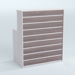 Ресепшен серии ПРАЙМ №1А, Ясень Анкор светлый + Ясень Анкор темный