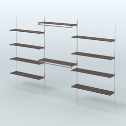 Neo Fix №7(С) система настенная с выносными поручнями и полками из ДСП (3600 мм), Дуб Венге