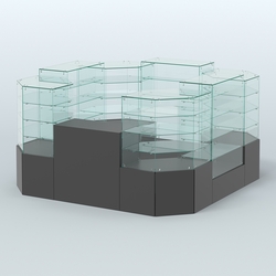 Павильон ИСТРА в центр зала №5 (открытый) (6, 05 кв.м), Черный