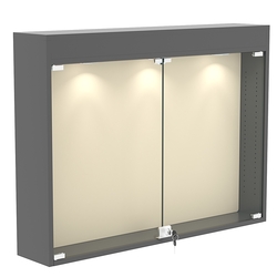 Витрина настенная БАРОН для медалей №3-3А, Темно-Серый + 01 Cream