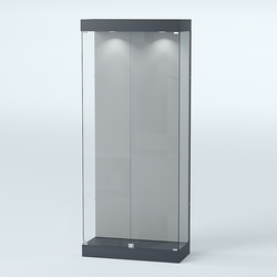 Витрина под знамя №1А-900 (задняя стенка бархат), Антрацит