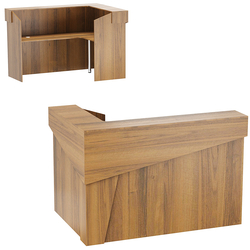 Стойка ресепшен АРТ №1A, Орех