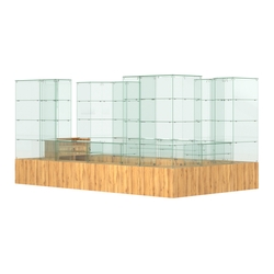 Павильон ИСТРА островной №10 (10, 48 кв.м), Дуб Золотистый