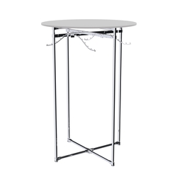 Хромированное вешало Круг №1-3 (верхняя платформа - ДСП 16мм), Серый