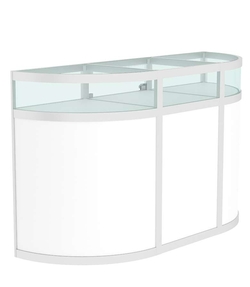 Прилавок из профиля с секторами №2 (закрытый), Белый