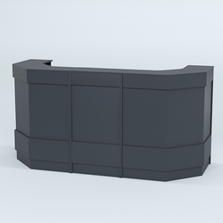 Ресепшен серии ПРАЙМ №6Б со скошенными углами, Антрацит