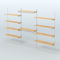 Neo Fix №7(С) система настенная с выносными поручнями и полками из ДСП (3600 мм), Дуб Золотистый