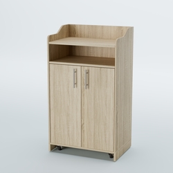 Стойка официанта "Бармен" №4-П передвижная, Дуб Сонома