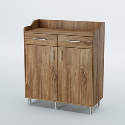 Стойка официанта "Бармен" №6-Н на ножках, Дуб Канзас коричневый